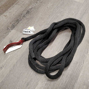 Round Nylon Rope (not Yacht Rope) Long Line - Mecate Rein, one leather tassel *like new