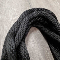 Round Nylon Rope (not Yacht Rope) Long Line - Mecate Rein, one leather tassel *like new