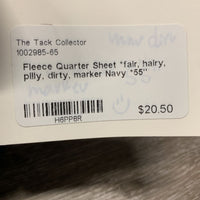 Fleece Quarter Sheet *fair, hairy, pilly, dirty, marker