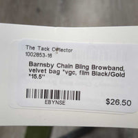 Chain Bling Browband, velvet bag *vgc, film