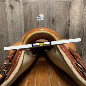 14" Talabarteria Trail Saddle - Made in Colombia - 2 stirrups, fenders & hobble straps, Leather Front & Back Cinch & Billets (4), Crupper *NOT RECOMMENDED for RIDING USE - DISPLAY ONLY