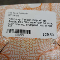 Tendon Grip Wrap - Socks, box *like new, trim to size, 1/4? missing, crumpled box