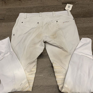 MENS Euroseat Breeches *gc, v.stained, pills, dingy, peeled grips, seam puckers