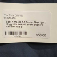 MENS SS Show Shirt *gc, dingy/discolored, seam puckers
