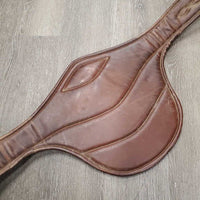 Padded Belly Girth, center strap, x2 els, Center Strap, 3x D Rings *gc, dirty/dusty, scratches, older, marker, thin elastic edges
