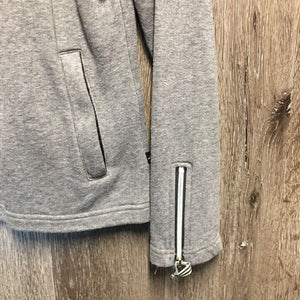 LS Sweatshirt Jacket, zipper *gc, v.pilly, older, stained cuffs