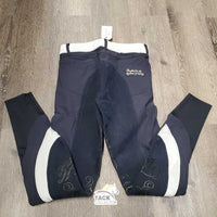 Full Seat Breeches *gc, faded, seam puckers, older
