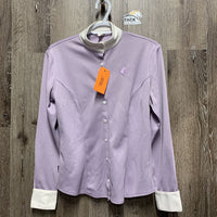 LS Show Shirt, attached button collar *vgc, older, v.mnr button threads
