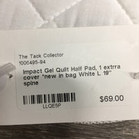 Quilt Half Pad, 1 extrra cover *new in bag
