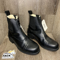 Pr Fleece Lined Winter Paddock Boots, Zip Up, box, tags *like New
