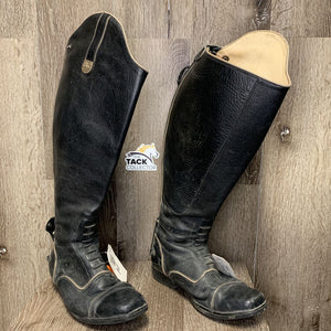 Pr Custom Field Boots, zips *gc, dirty, faded, dnets, scrapes, scratches, lining stains