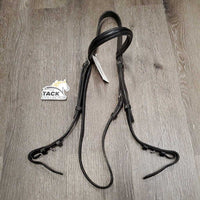 Rsd Bridle *NO Noseband, v.dirty, stiff, dry, film, tight keepers