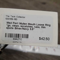 Med Port Mullen Mouth Loose Ring *gc, clean, scratches, rubs, thin spots