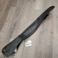 Padded Dressage Girth, 2x long els *gc, clean, sticky, mnr dusty, hair, creases, residue in seams, elastic edge rubs
