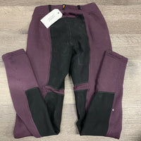 Fleece Winter Full Seat Riding Tight Breeches, Pull on, 1x Pocket *gc, mnr dirt?stains, rubs, puckers, pills, faded, undone stitching & threads
