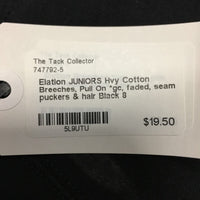 JUNIORS Hvy Cotton Breeches, Pull On *gc, faded, seam puckers & hair