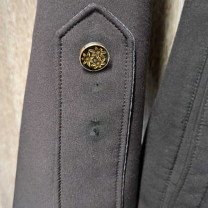 Fleece Lined Soft Shell Jacket, zipper, snaps *vgc, older, wpf, seam puckers