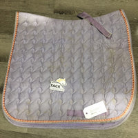 Quilted Dressage Pad, x1 piping *gc, dirty, stained, hair, piping rubs