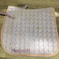 Quilted Dressage Pad, x1 piping *gc, dirty, stained, hair, piping rubs