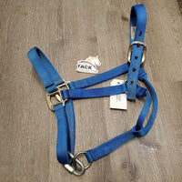 Thick Soft Nylon Halter *gc, repaired chin, older, dirty, stains, frayed edges
