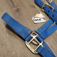 Thick Soft Nylon Halter *gc, repaired chin, older, dirty, stains, frayed edges
