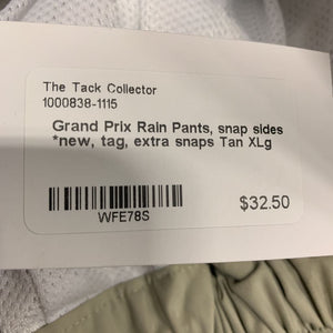 Rain Pants, snap sides *new, tag, extra snaps
