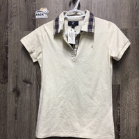 SS Polo Shirt, 1/4 Button Up *new, tag, xbutton