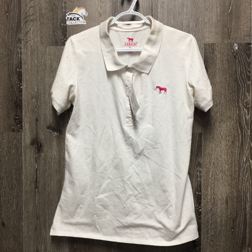 SS Polo Shirt, 1/4 Button Up *xc