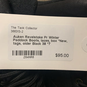 Pr Winter Paddock Boots, laces, box *New, tags, older