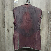 Show Jacket *fair, older, v.stained lining, v.crinkled/washed?, shortened sleeves