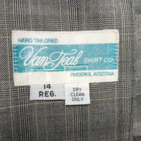 Show Jacket *fair, older, v.stained lining, v.crinkled/washed?, shortened sleeves
