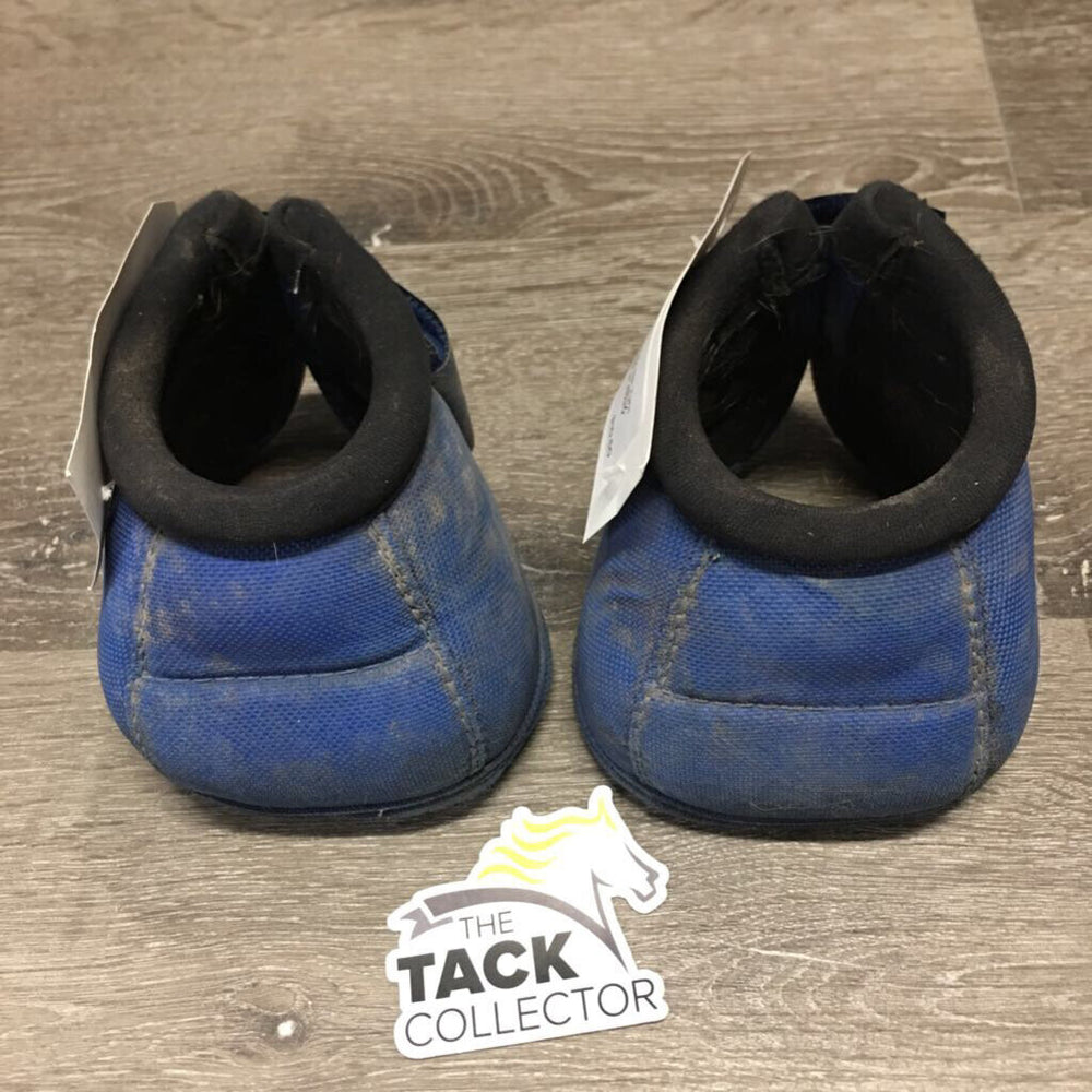 Pr No Turn Bell Boots, velcro *fair, v.dirty, mud, rubs, worn, torn & holey edges