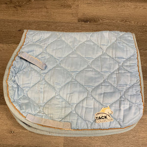 Quilted Jumper Pad, 1x piping *fair, clean, stains, pilly, fluffy velcro, worn piping, holes in lining, shrunk