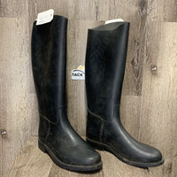 Tall Pull On Rubber Riding Boots *vgc, clean, scratches, rubs
