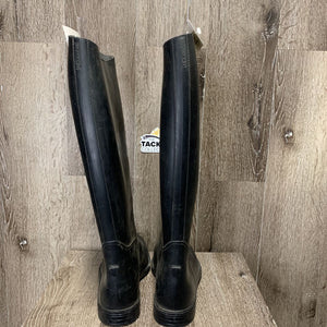 Tall Pull On Rubber Riding Boots *vgc, clean, scratches, rubs