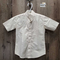 JUNIORS SS Show Shirt *NO Collar, older, v.stained, seam puckers