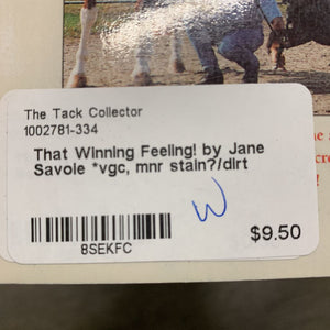 That Winning Feeling! by Jane Savoie *vgc, mnr stain?/dirt