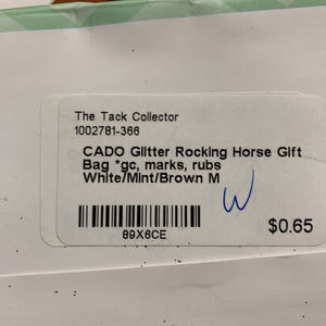 Glitter Rocking Horse Gift Bag *gc, marks, rubs