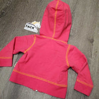 BABY Sweatshirt Jacket, zipper, "Ranch Princess" *vgc, mnr threads
