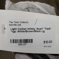 Light Cotton Infinity Scarf "Tack" *vgc