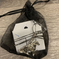 Western 19Horse & Rider Necklace, bag *xc