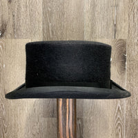 100% Fur Felt Bowler Hat, Hvy Vinyl Helmet Bag *gc, dirt, film & stains, light warping, older, peeled off sticker
