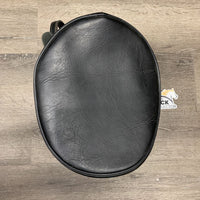 100% Fur Felt Bowler Hat, Hvy Vinyl Helmet Bag *gc, dirt, film & stains, light warping, older, peeled off sticker