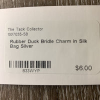 Rubber Duck Bridle Charm in Silk Bag
