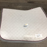 Quilt Jump Profile Pad, embroidered, 1x piping *vgc, mnr stains, hair, rubbed puckered binding