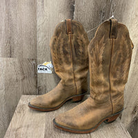 Pointy Toe Leather Western Boots *gc, mnr dirt, rubs, discoloured, scuffs, scratches