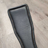 Anatomic Thick Wide Padded Dressage Girth, x2 els, Center D Ring *vgc, clean, faded, rubs, hairy seams, mnr dirt, hair, scratches
