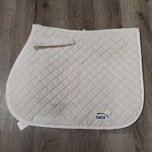 Thin Quilt Jumper Pad *gc, stained, dingy, pilly, threads, puckered, mnr hair, strong velcro