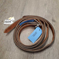 Pr Thick Stiff Nylon Lined Stirrup Leathers, Suede Back *vgc, mnr twist, scraped edges, dent, rubs
