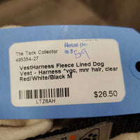 Fleece Lined Dog Vest - Harness *vgc, mnr hair, clean
